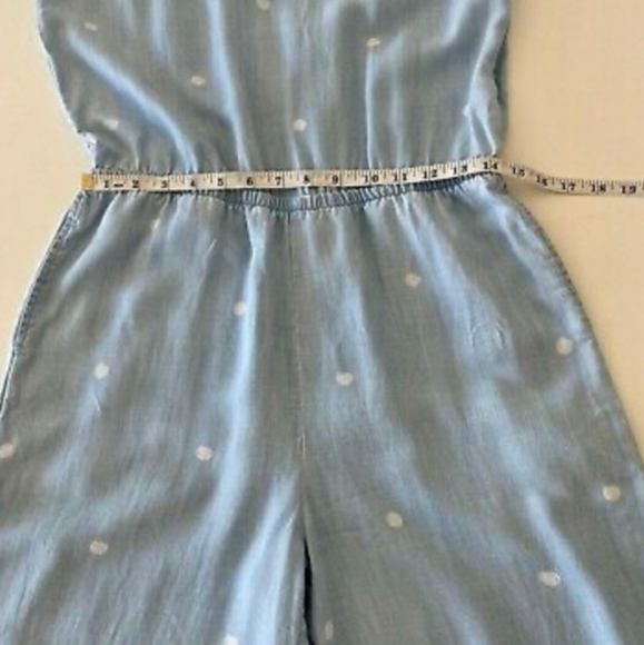 Cloth & Stone Polka Dot Chambray Jumpsuit - Picture 7 of 10